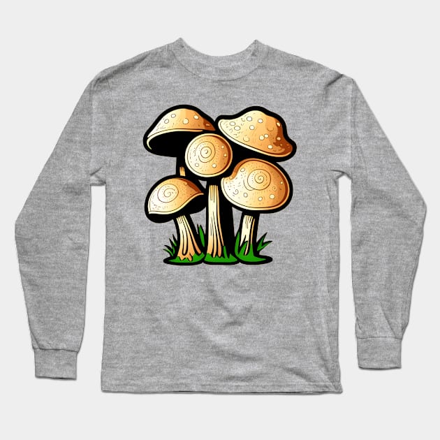Mushroom Cluster 07 Long Sleeve T-Shirt by Jaymz Weiss Designz